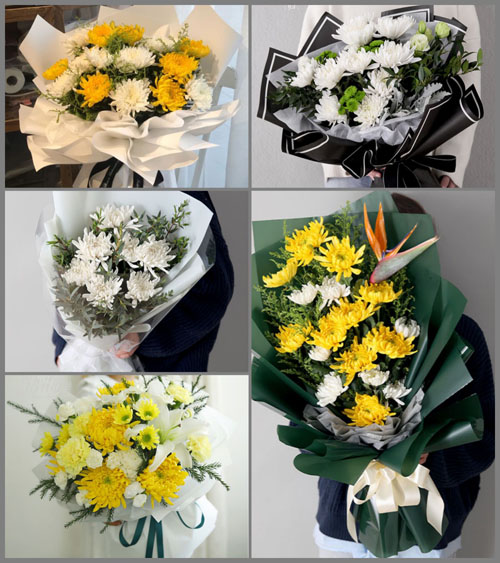 河南南阳邓州市十林镇王河村白事花束代送